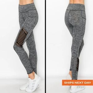 Mesh Detail Pocket Legging - Pocket Legging - Everyday Legging
